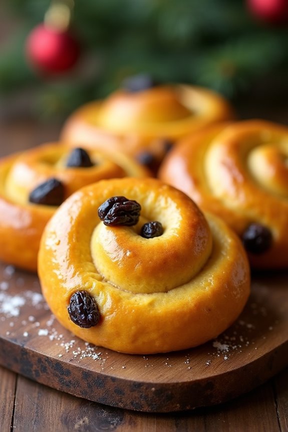 traditional saffron holiday buns