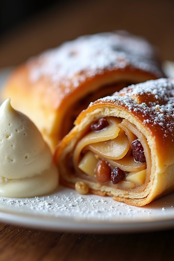 traditional viennese apple pastry