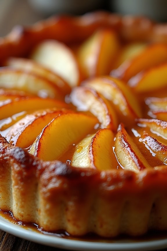 upside down caramelized apple tart