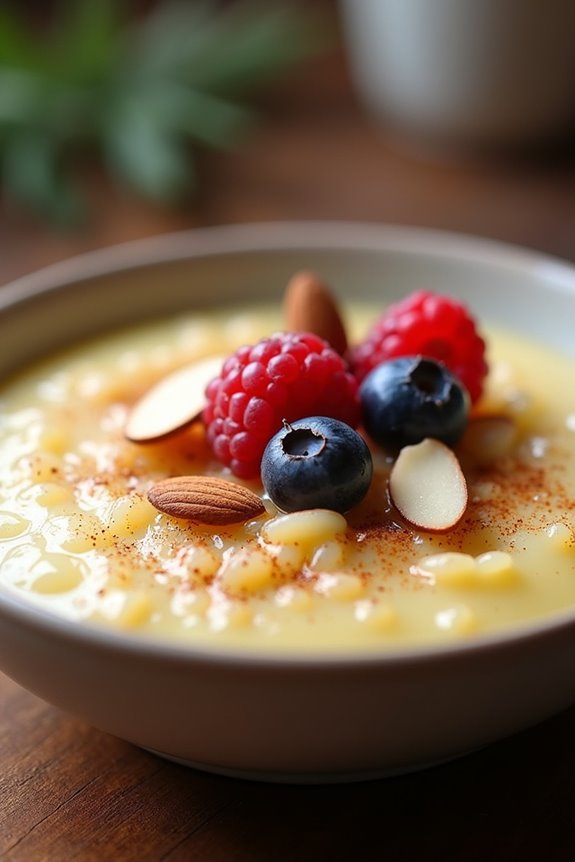 vegan almond milk pudding