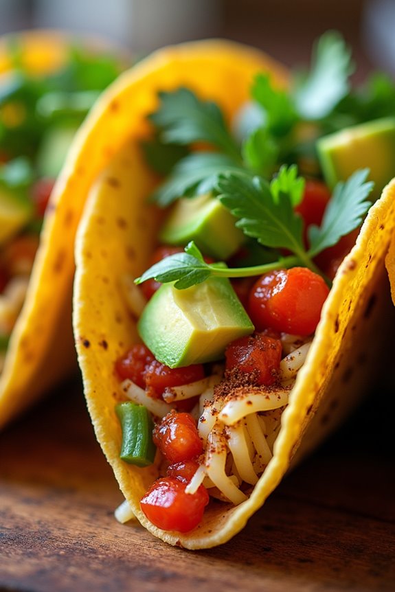 vegan tacos with sauerkraut