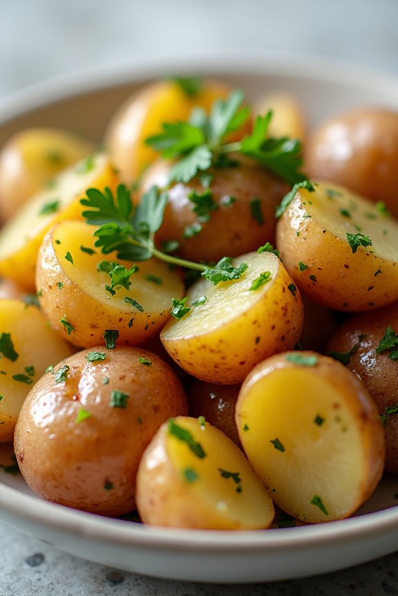 vegan tangy potato salad