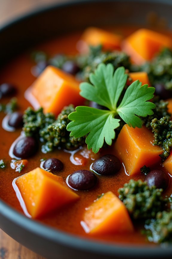 vegetarian black bean stew