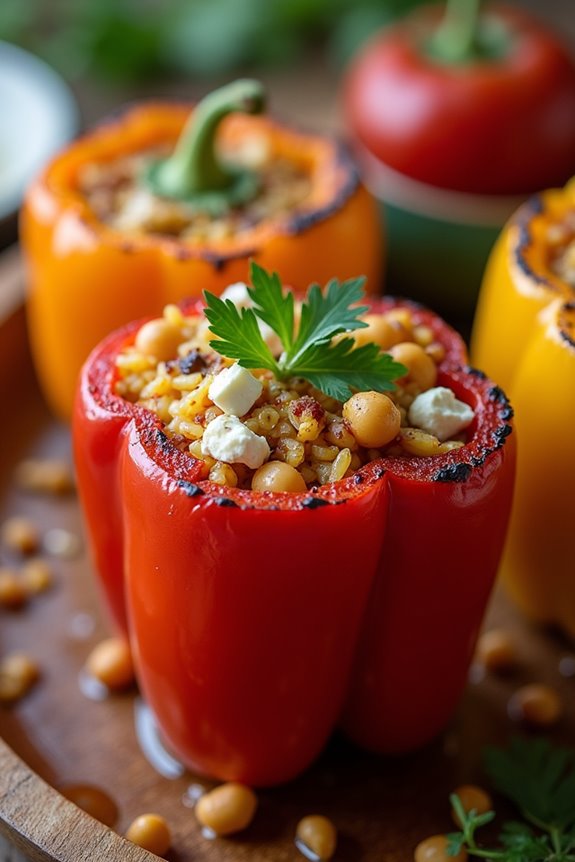 versatile mediterranean stuffed peppers