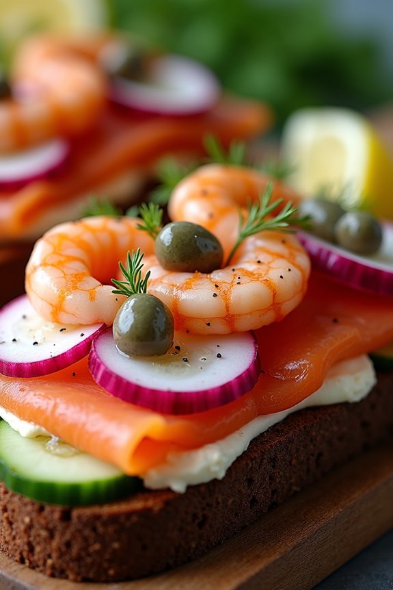 versatile vibrant open faced sandwiches