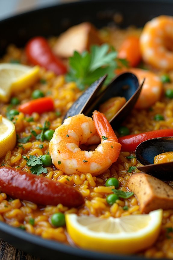 vibrant communal rice dish