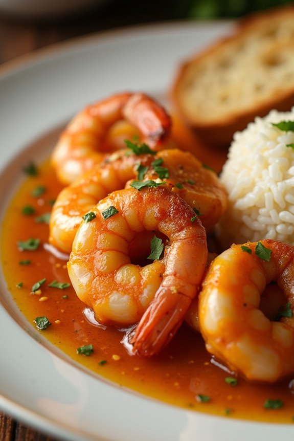 vibrant flavorful shrimp dish