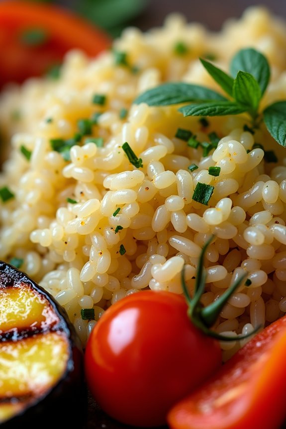 vibrant lemon herb rice