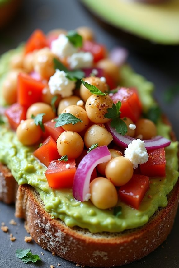 vibrant mediterranean avocado toast
