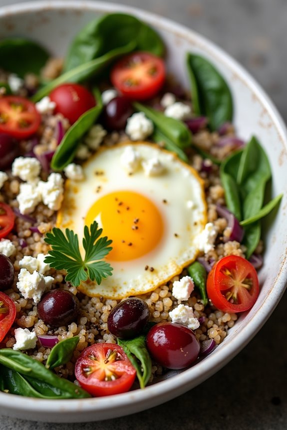 vibrant mediterranean breakfast bowl