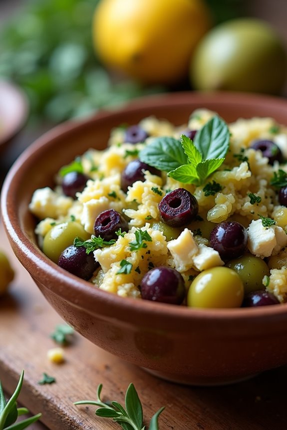 vibrant mediterranean feta spread