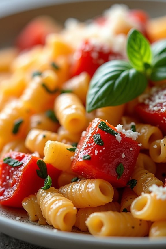 vibrant mediterranean pasta dish