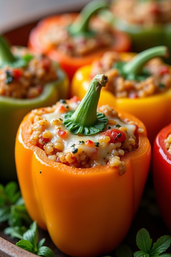 vibrant mediterranean stuffed peppers