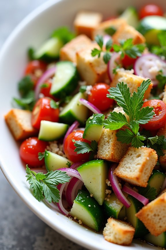 vibrant mediterranean vegetable salad