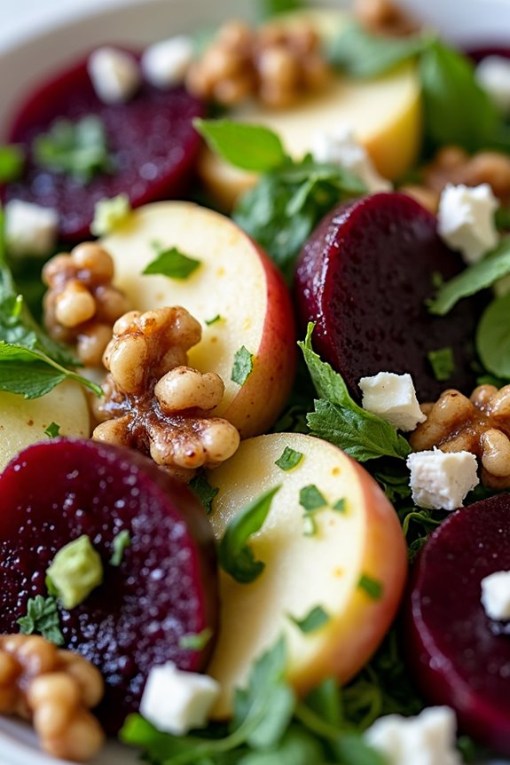 vibrant nordic beetroot salad