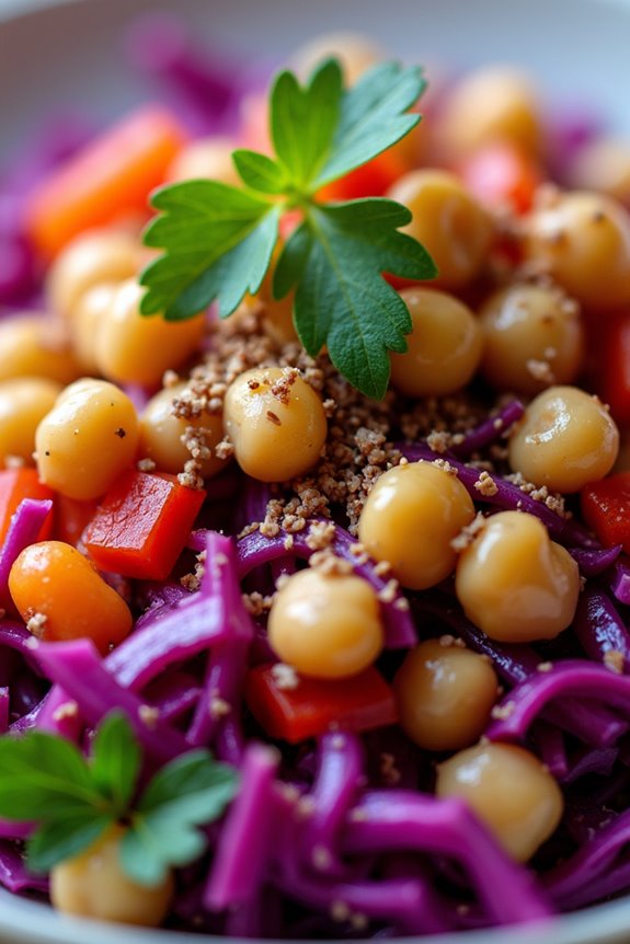 vibrant nutritious chickpea salad