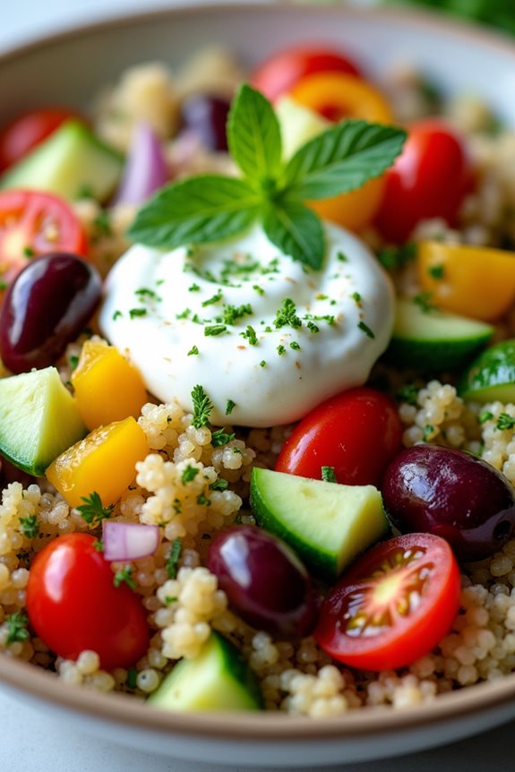 vibrant nutritious greek salad