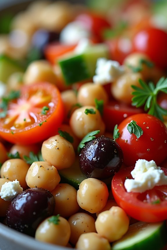 vibrant nutritious mediterranean salad