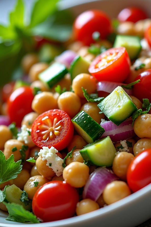 vibrant nutritious mediterranean salad