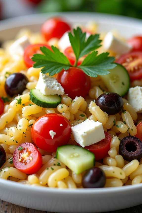 vibrant refreshing mediterranean salad