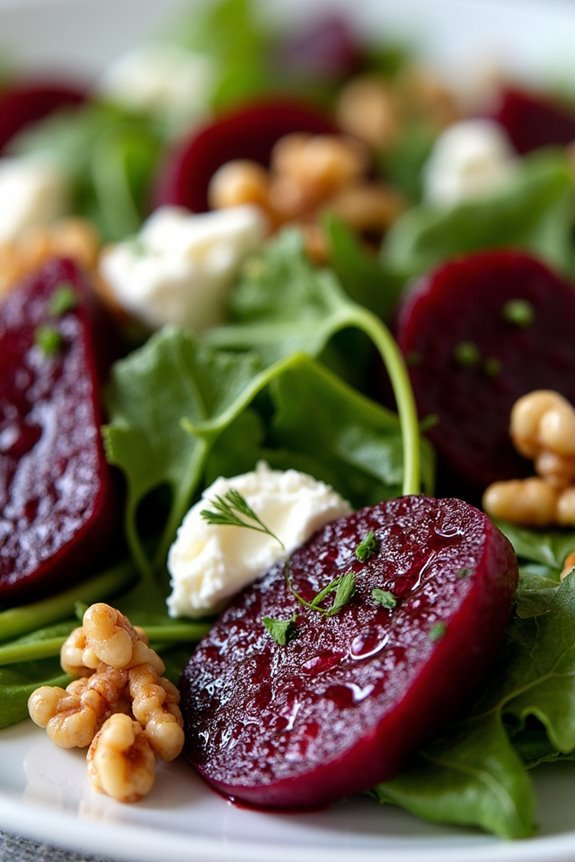 vibrant roasted beet salad