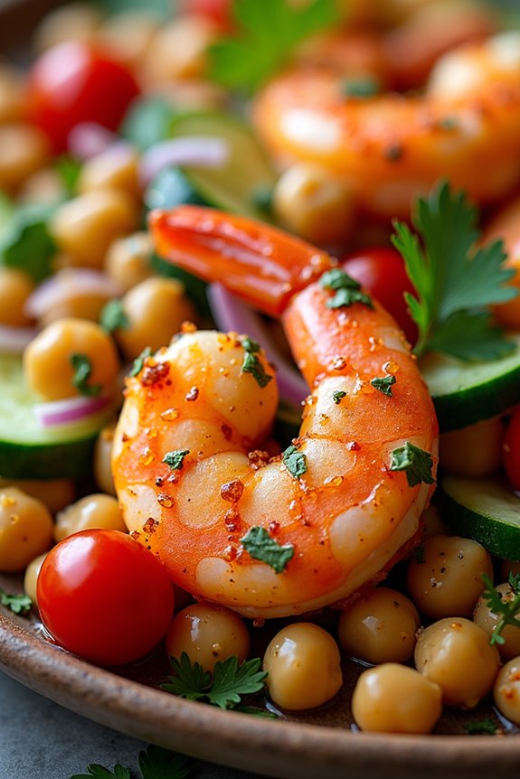 vibrant spicy shrimp salad