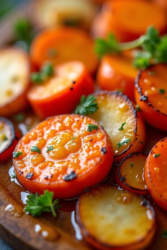 vibrant sweet and sour dish