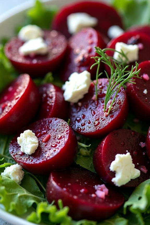 vibrant tangy beet salad
