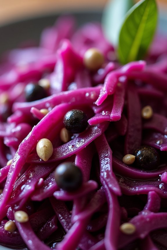 vibrant tangy pickled cabbage
