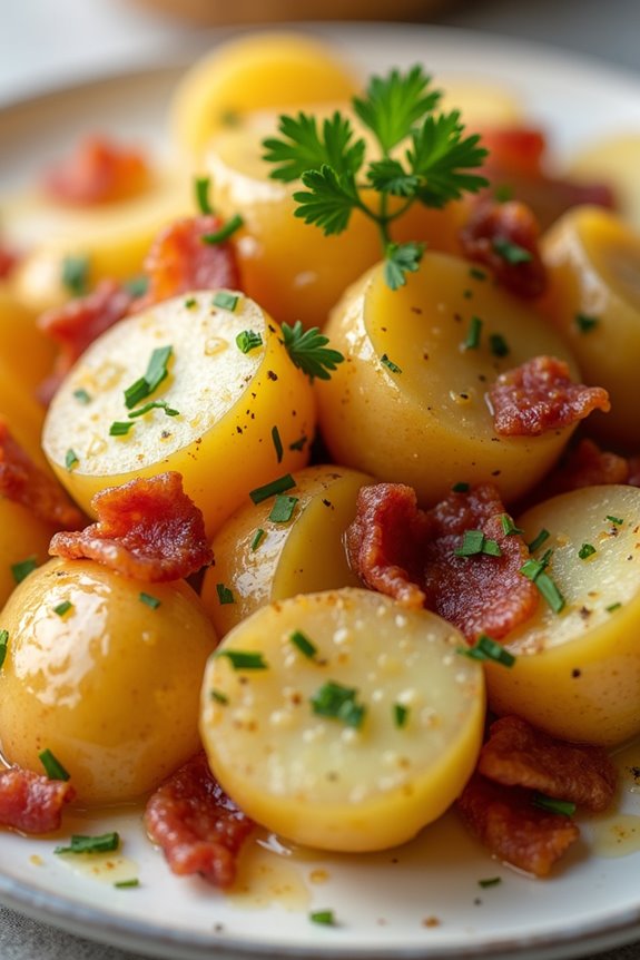 warm bacon potato salad