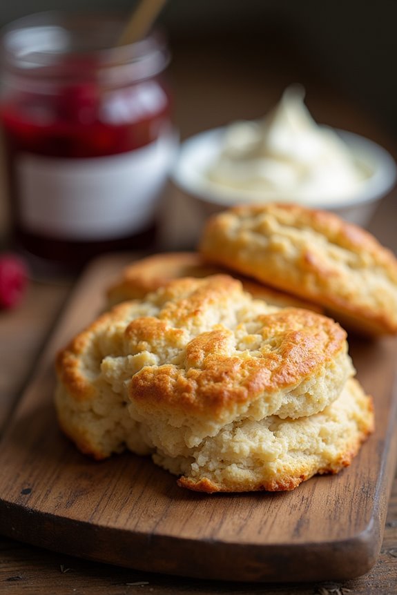 warm buttery breakfast scones