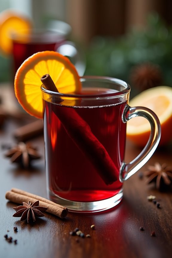 warm spiced irish mulled wine
