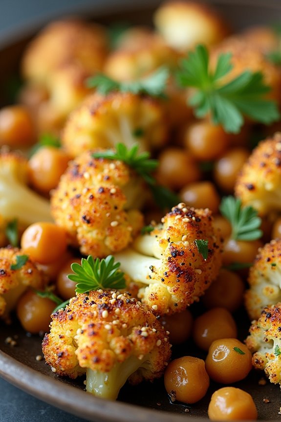 zaatar roasted cauliflower dish